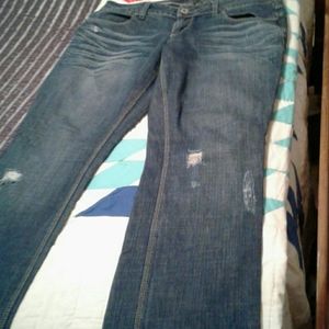 American Eagle,Like New,Slightly Distressed,Straight Leg, Denim Jeans